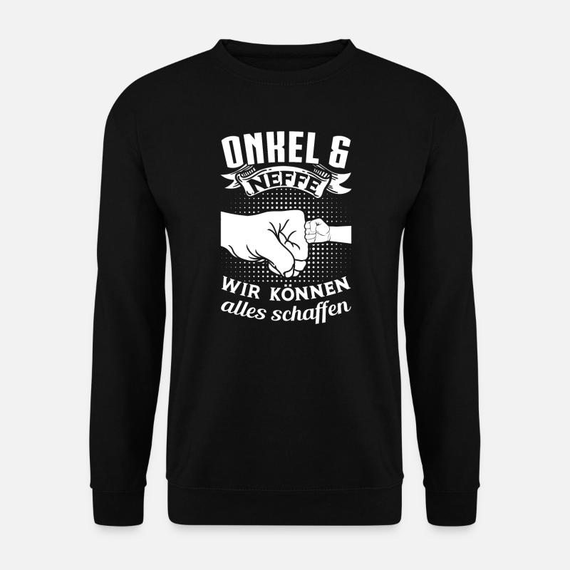 Onkel Neffe Neffen Geschenk - Unisex Pullover - Schwarz