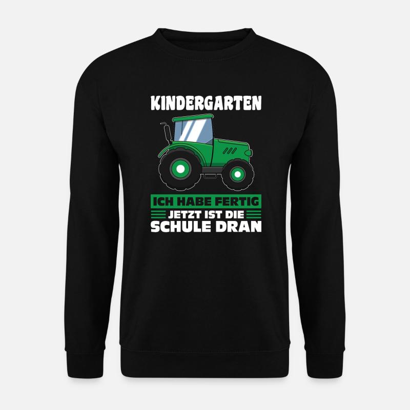 Kindergarten Traktor Kindergarten Abschluss - Unisex Pullover - Schwarz