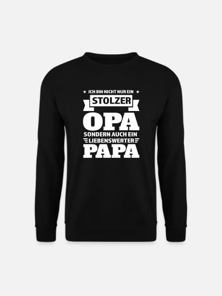 Opa Papa Großvater Geschenk - Unisex Pullover - Schwarz
