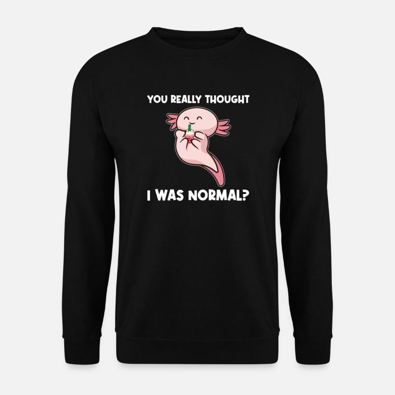 Axolotel Axolotl-Liebhaber Axolotls Geschenk - Unisex Pullover - Schwarz