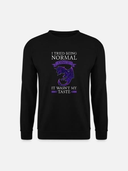 Drachen Drachen Fabelwesen Geschenk - Unisex Pullover - Schwarz