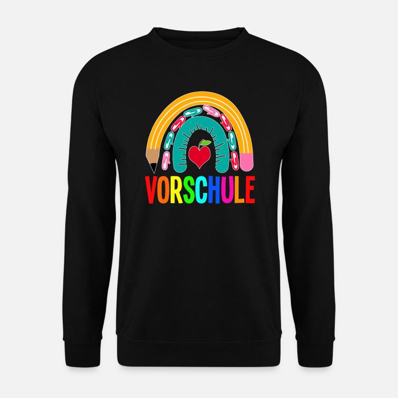 Vorschule Regenbogen Vorschulkind Geschenk - Unisex Pullover - Schwarz