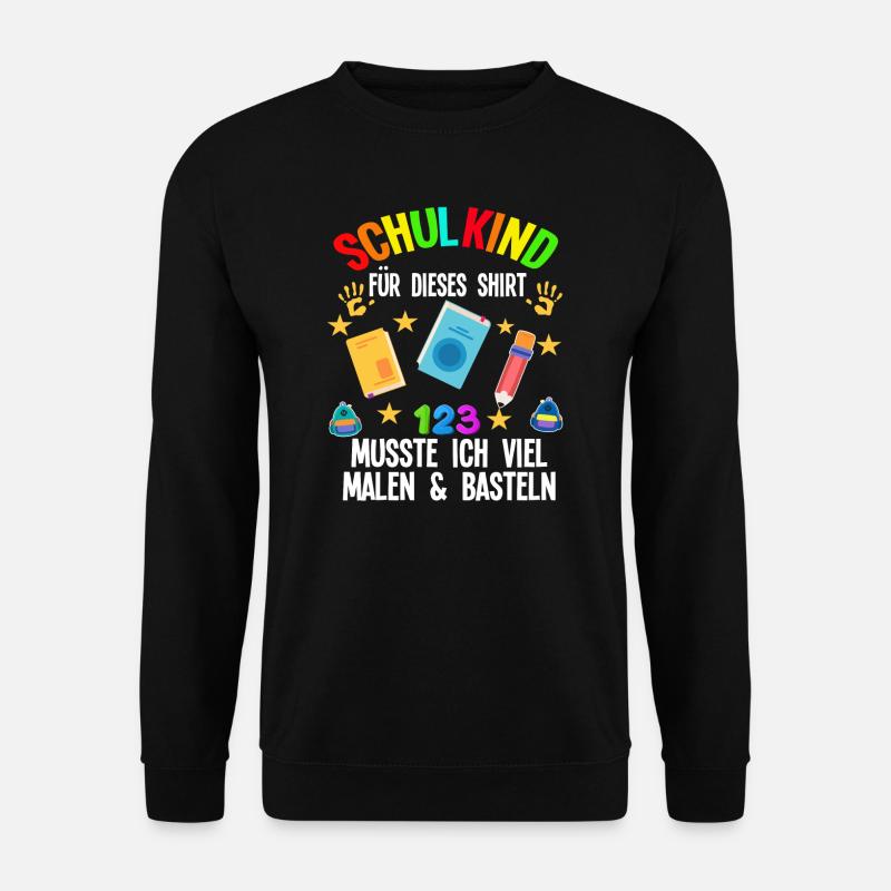 Schulkind Einschulung Schulbeginn Geschenk - Unisex Pullover - Schwarz