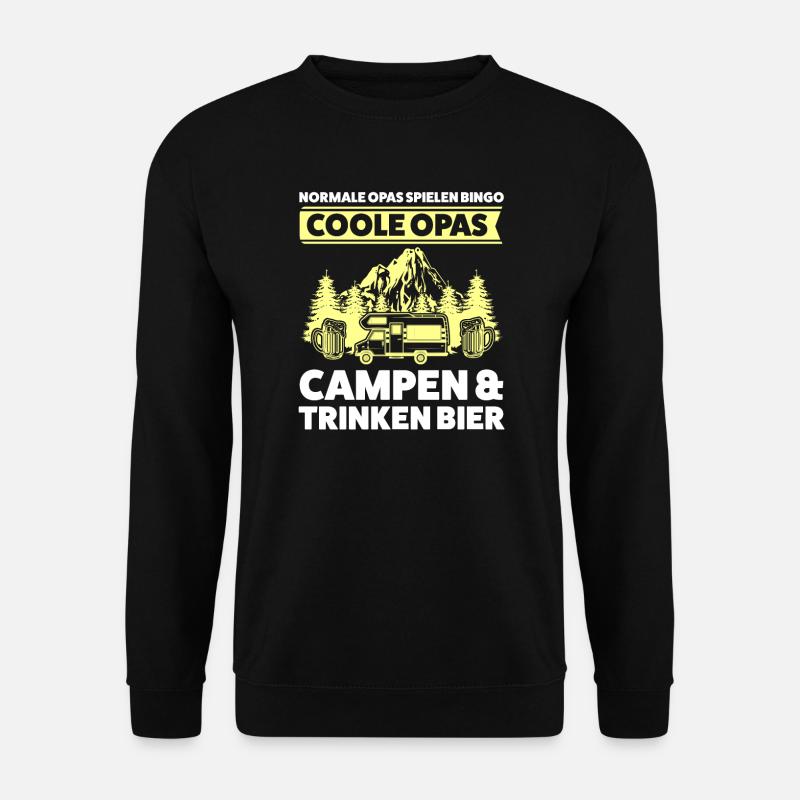 Camper Opa Campen Geschenk - Unisex Pullover - Schwarz