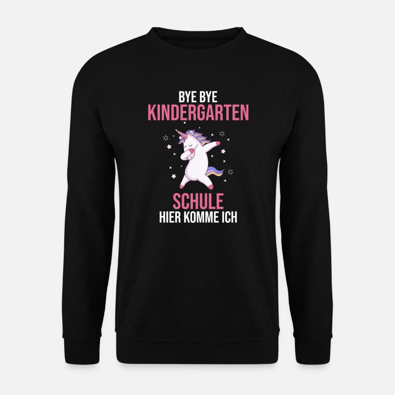 Schulkind Einhorn Schulanfänger Geschenk - Unisex Pullover - Schwarz