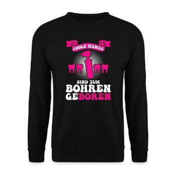 Zahn Zahnarzt Bohren Zahn Geschenk - Unisex Pullover - Schwarz - Vorne - Alina (178cm) & Michal (187cm)