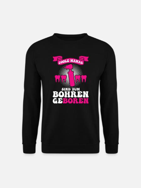Zahn Zahnarzt Bohren Zahn Geschenk - Unisex Pullover - Schwarz