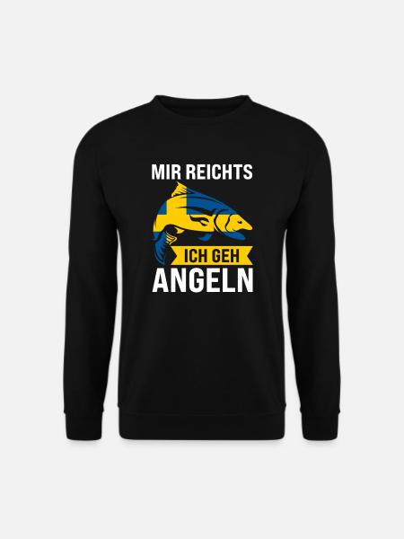 Schwedisch Angler Angeln Schweden Geschenk - Unisex Pullover - Schwarz