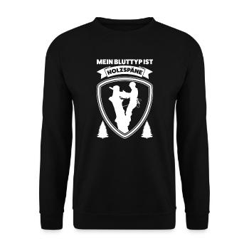 Baumkletterer Arborist Baumklettern Geschenk - Unisex Pullover - Schwarz - Vorne - Alina (178cm) & Michal (187cm)
