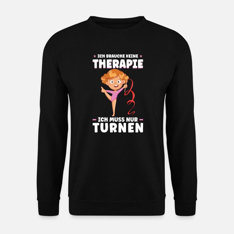 Turnen Mädchen Turnerin Geschenk - Unisex Pullover - Schwarz