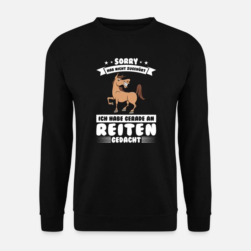 Reiten Mädchen Reitsport Geschenk - Unisex Pullover - Schwarz