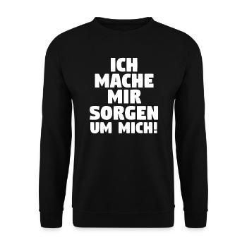 Sarkasmus Spruch Sarkastisch Geschenk - Unisex Pullover - Schwarz - Vorne - Alina (178cm) & Michal (187cm)