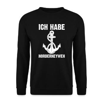 Norderney Norddeutschland Norderney Reise Geschen - Unisex Pullover - Schwarz - Vorne - Alina (178cm) & Michal (187cm)