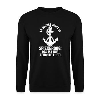 Spiekeroog Norddeutschland Seefahrer Geschenk - Unisex Pullover - Schwarz - Vorne - Alina (178cm) & Michal (187cm)