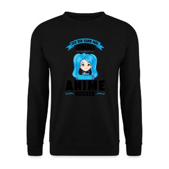 Otaku Japan Anime Merch Anime Merch Geschenk - Unisex Pullover - Schwarz - Vorne - Alina (178cm) & Michal (187cm)