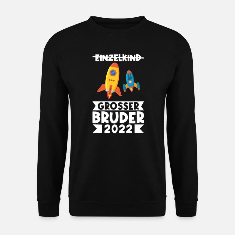 Rakete grosser Bruder Bruder Geschenk - Unisex Pullover - Schwarz