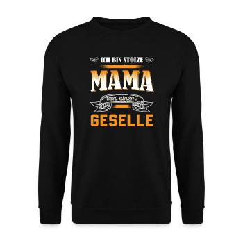 Geselle 2023 Geselle Geselle bestanden Geschenk - Unisex Pullover - Schwarz - Vorne - Alina (178cm) & Michal (187cm)