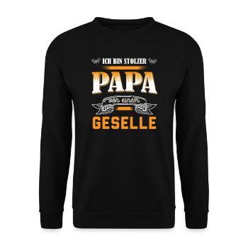 Geselle 2023 Geselle Geselle bestanden Geschenk - Unisex Pullover - Schwarz - Vorne - Alina (178cm) & Michal (187cm)