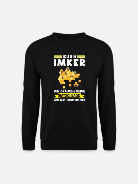 Imker Bier Bienen Geschenk - Unisex Pullover - Schwarz