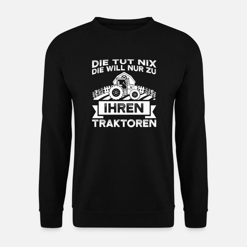 Landwirt Traktor Landwirte Geschenk - Unisex Pullover - Schwarz