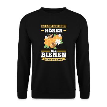 Imker Bienen Bienenzüchter Geschenk - Unisex Pullover - Schwarz - Vorne - Alina (178cm) & Michal (187cm)