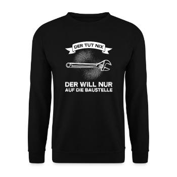 Techniker Beruf Ingenieur Geschenk - Unisex Pullover - Schwarz - Vorne - Alina (178cm) & Michal (187cm)