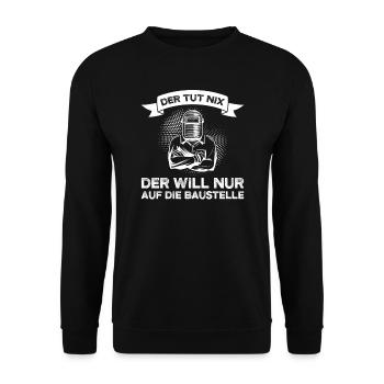 Schweißer Beruf Schweißerei Geschenk - Unisex Pullover - Schwarz - Vorne - Alina (178cm) & Michal (187cm)