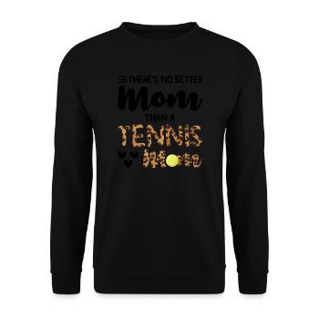Tennis Mama Tennisspiel Tennis Geschenk - Unisex Pullover - Schwarz - Vorne - Alina (178cm) & Michal (187cm)