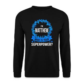 Vorname Christopher Name Christopher Geschenk - Unisex Pullover - Schwarz - Vorne - Alina (178cm) & Michal (187cm)