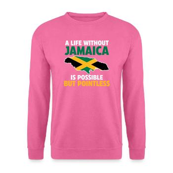 Jamaika Jamaikanische Flagge Jamaikanisches Gesche - Unisex Pullover - Pink - Vorne