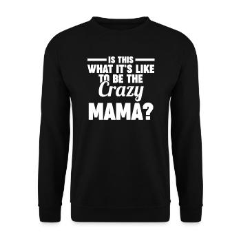 Mama Oma Oma Geschenk - Unisex Pullover - Schwarz - Vorne - Alina (178cm) & Michal (187cm)