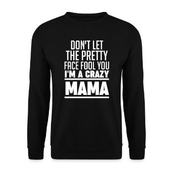 Mama Oma Oma Geschenk - Unisex Pullover - Schwarz - Vorne - Alina (178cm) & Michal (187cm)
