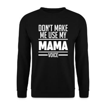 Mama Oma Oma Geschenk - Unisex Pullover - Schwarz - Vorne - Alina (178cm) & Michal (187cm)