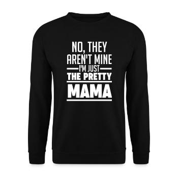 Mama Oma Oma Geschenk - Unisex Pullover - Schwarz - Vorne - Alina (178cm) & Michal (187cm)