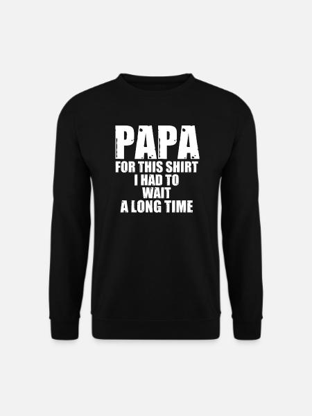 Papa Opa Vatertag Geschenk - Unisex Pullover - Schwarz