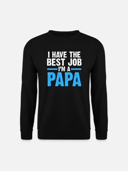 Papa Opa Vatertag Geschenk - Unisex Pullover - Schwarz