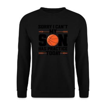Basketball Sohn Basketball Mutter Sport Geschenk - Unisex Pullover - Schwarz - Vorne - Alina (178cm) & Michal (187cm)