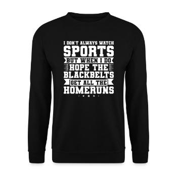 Sportspiel Sportmannschaft Geschenk - Unisex Pullover - Schwarz - Vorne - Alina (178cm) & Michal (187cm)
