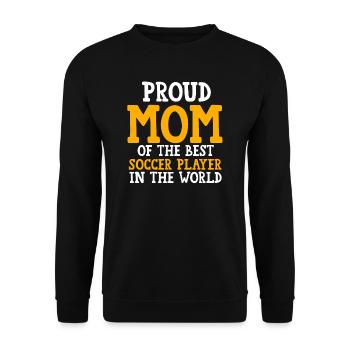 Soccer Mom Soccer Mom Sport Geschenk - Unisex Pullover - Schwarz - Vorne - Alina (178cm) & Michal (187cm)