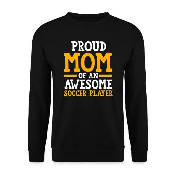 Soccer Mom Soccer Mom Sport Geschenk - Unisex Pullover - Schwarz - Vorne - Alina (178cm) & Michal (187cm)