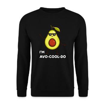 Avocados Avocado Avocado-Liebhaber Geschenk - Unisex Pullover - Schwarz - Vorne - Alina (178cm) & Michal (187cm)