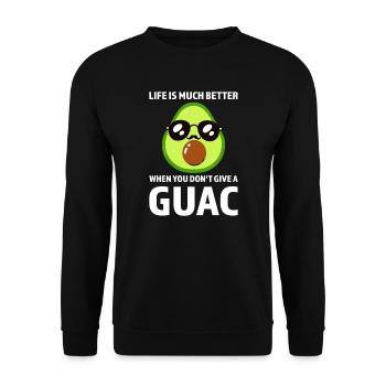 Avocados Avocado Avocado-Liebhaber Geschenk - Unisex Pullover - Schwarz - Vorne - Alina (178cm) & Michal (187cm)