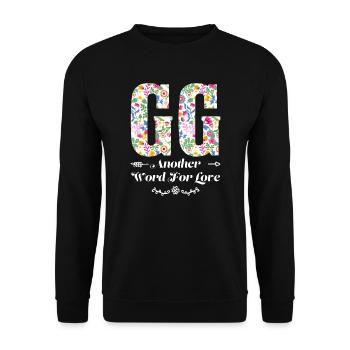 Großmutter GG Oma Geschenk - Unisex Pullover - Schwarz - Vorne - Alina (178cm) & Michal (187cm)