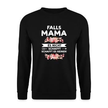 Mutter Familie Mütter Geschenk - Unisex Pullover - Schwarz - Vorne - Alina (178cm) & Michal (187cm)