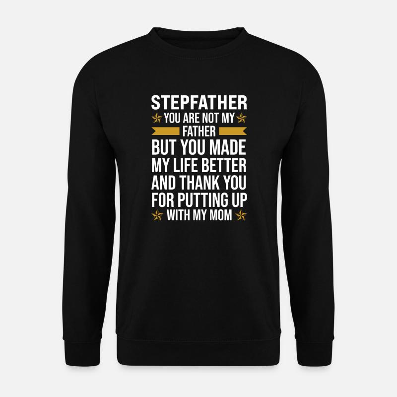 Stiefvater Stiefvater Stieffamilie Geschenk - Unisex Pullover - Schwarz