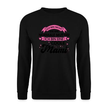 Mutter Familie Mütter Geschenk - Unisex Pullover - Schwarz - Vorne - Alina (178cm) & Michal (187cm)