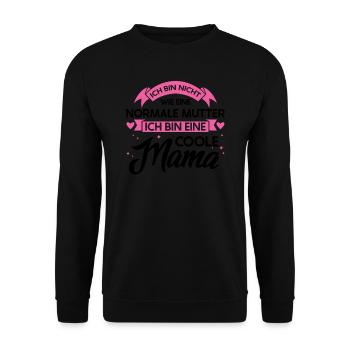 Mutter Familie Eltern Geschenk - Unisex Pullover - Schwarz - Vorne - Alina (178cm) & Michal (187cm)