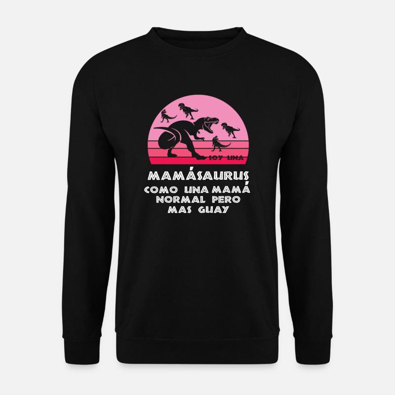 Mama Dinosaur Mutter Geschenk - Unisex Pullover - Schwarz