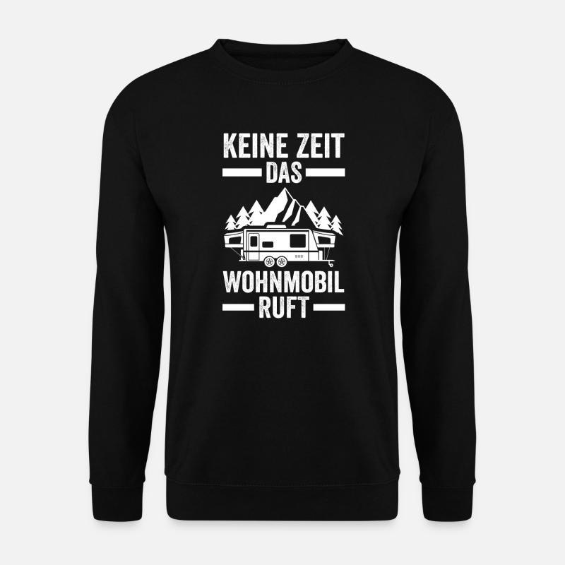 Camper Camping Wohnmobil Geschenk - Unisex Pullover - Schwarz