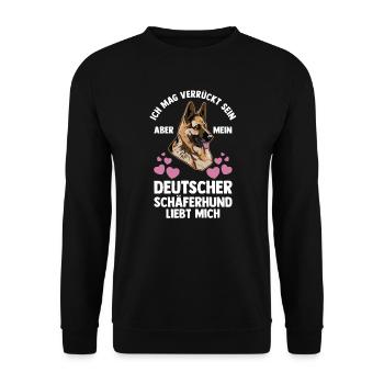 Hund Hundebesitzer Hund Hundebesitzer Geschenk - Unisex Pullover - Schwarz - Vorne - Alina (178cm) & Michal (187cm)